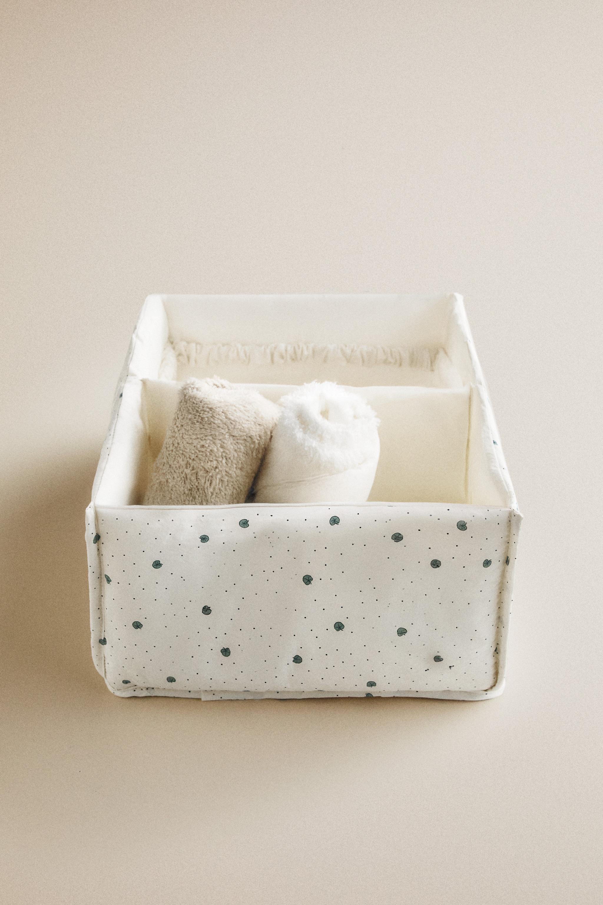 RANGEMENT BÉBÉ COTON FEUILLES